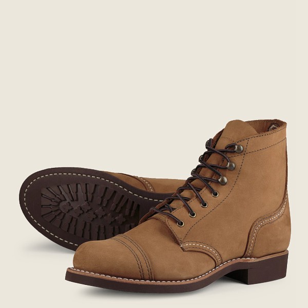 Bottes Red Wing Heritage - Iron Ranger - Short Chinook Cuir - Kaki - Femme 530XKVQCN